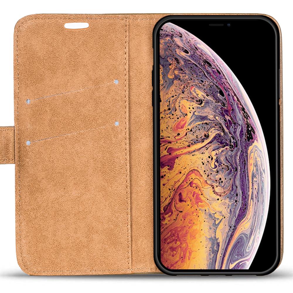 Retro Wallet für Apple iPhone XS Max in Schwarz