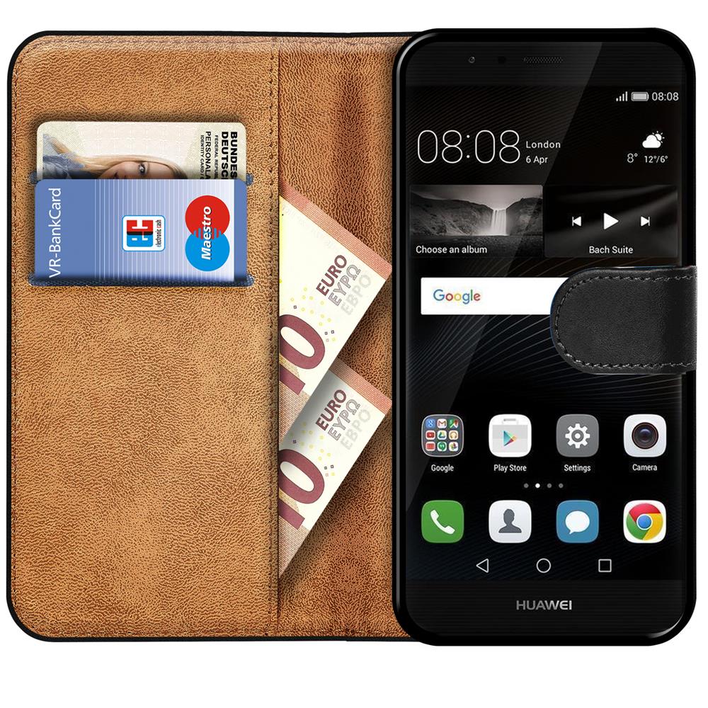 Basic Wallet für Huawei P9 Lite in Schwarz