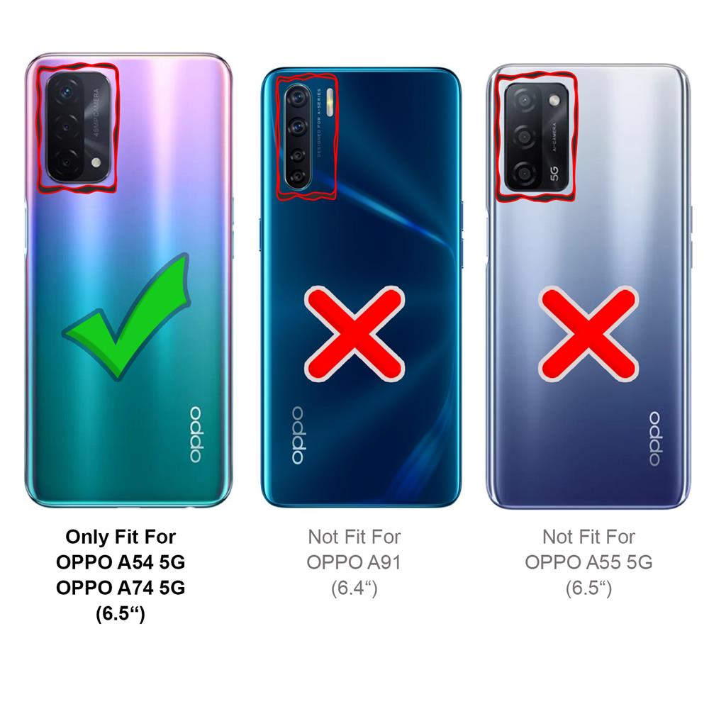 4in1 Glas Set für OPPO A54 5G / A74 5G
