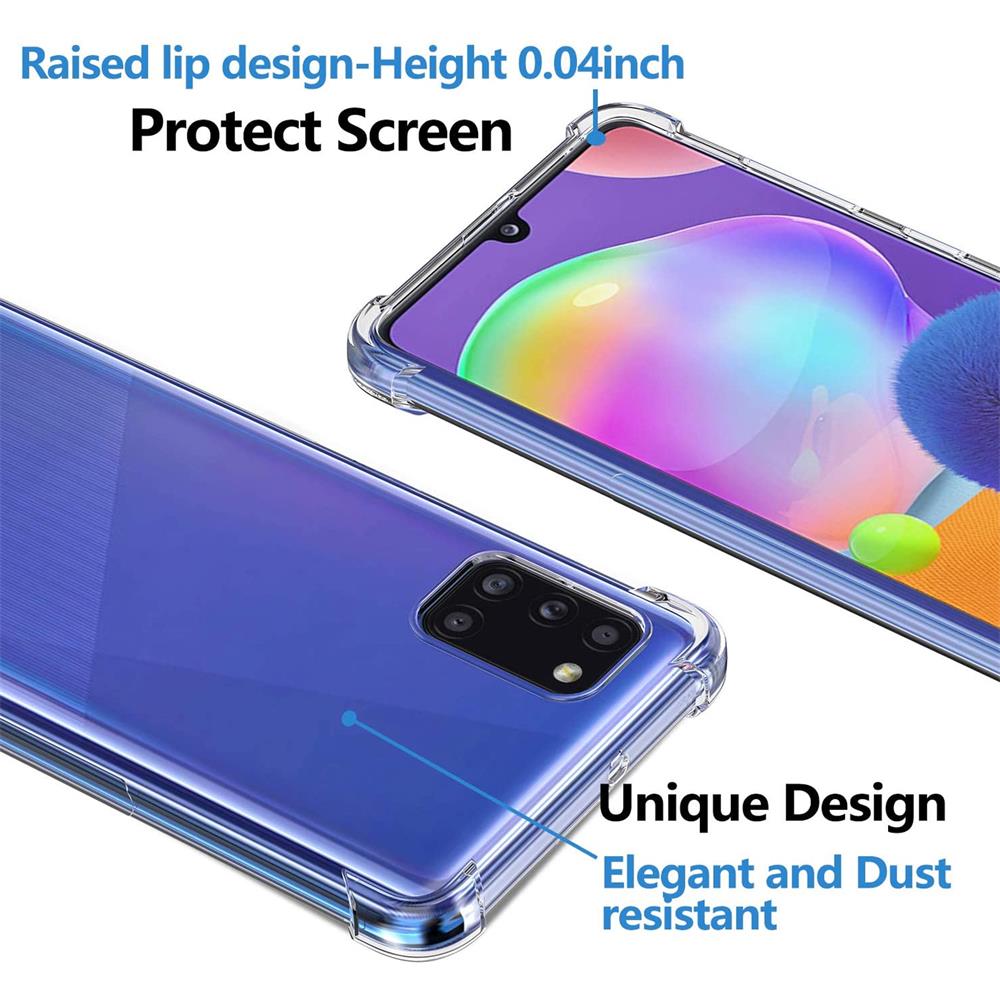 Rugged TPU für Samsung Galaxy A31 in Transparent