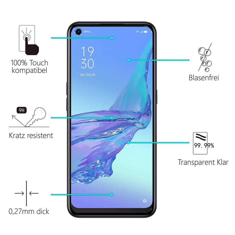 Glas 2in1 für OPPO A53 / A53s