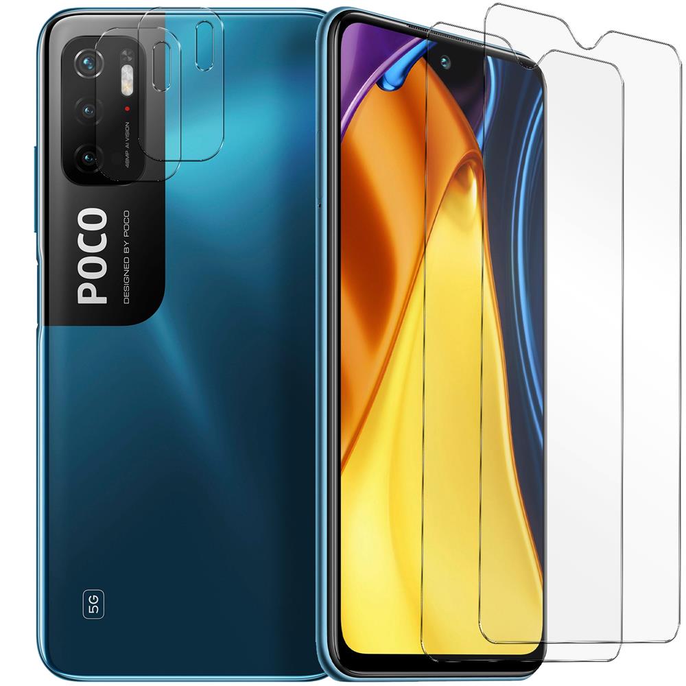 4in1 Glas Set für Xiaomi Poco M3