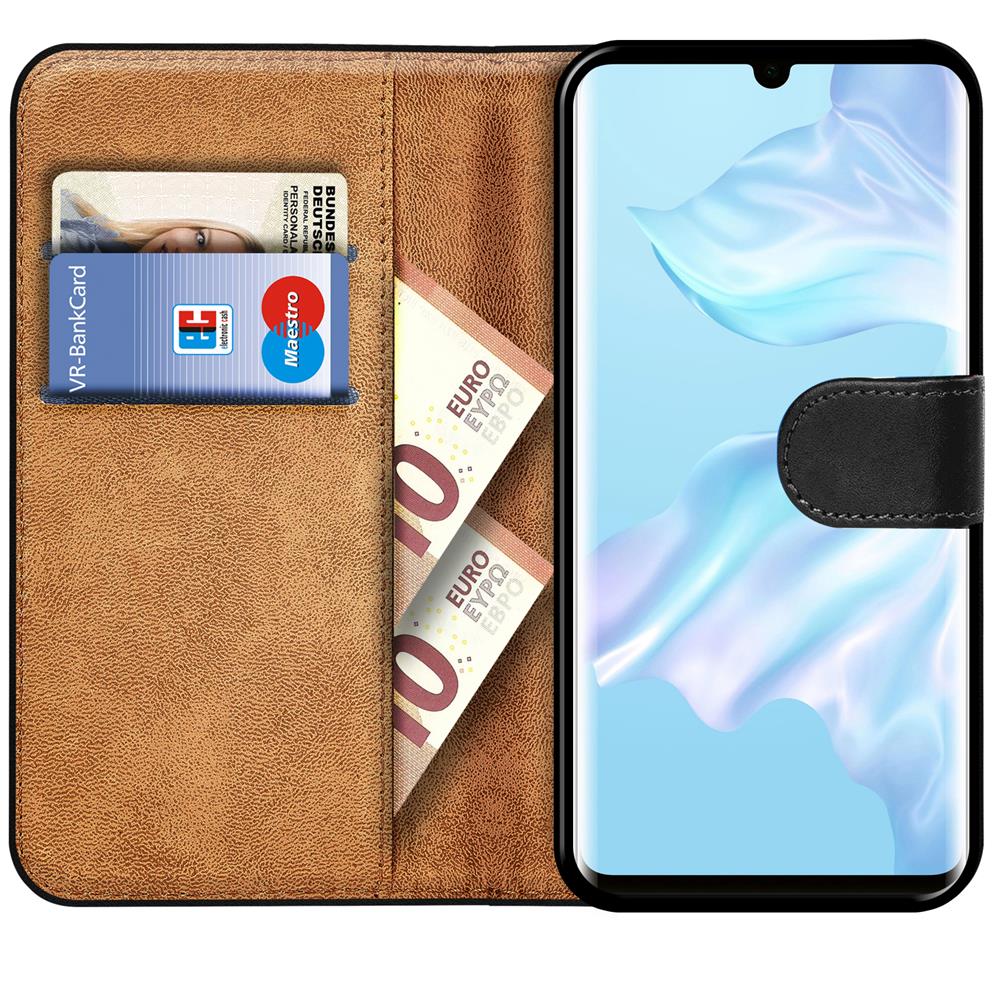 Basic Wallet für Huawei P30 Pro in Schwarz