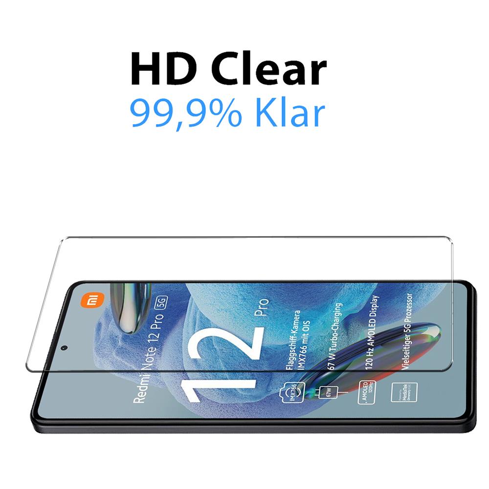 4in1 Glas Set für Xiaomi Redmi Note 12 Pro 5G