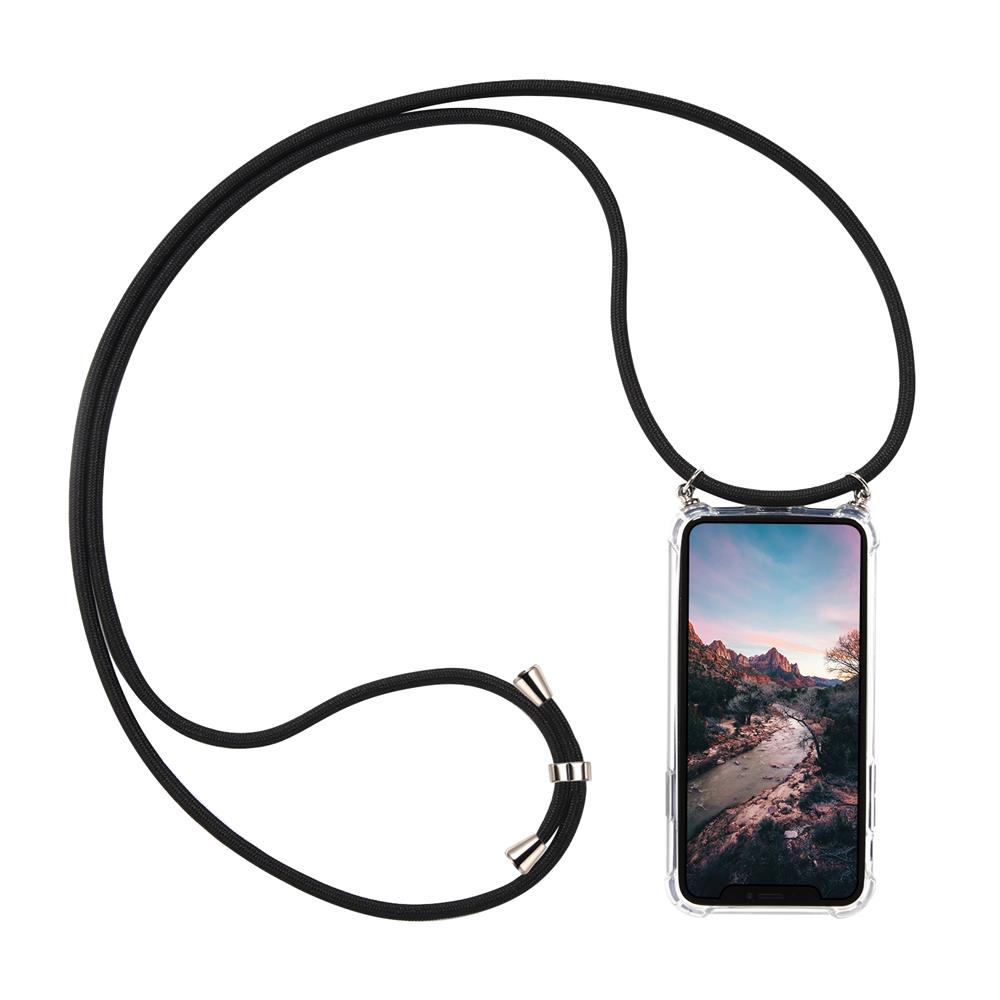 Connect Case für Samsung Galaxy S9 Plus in Silber, Kette in Schwarz