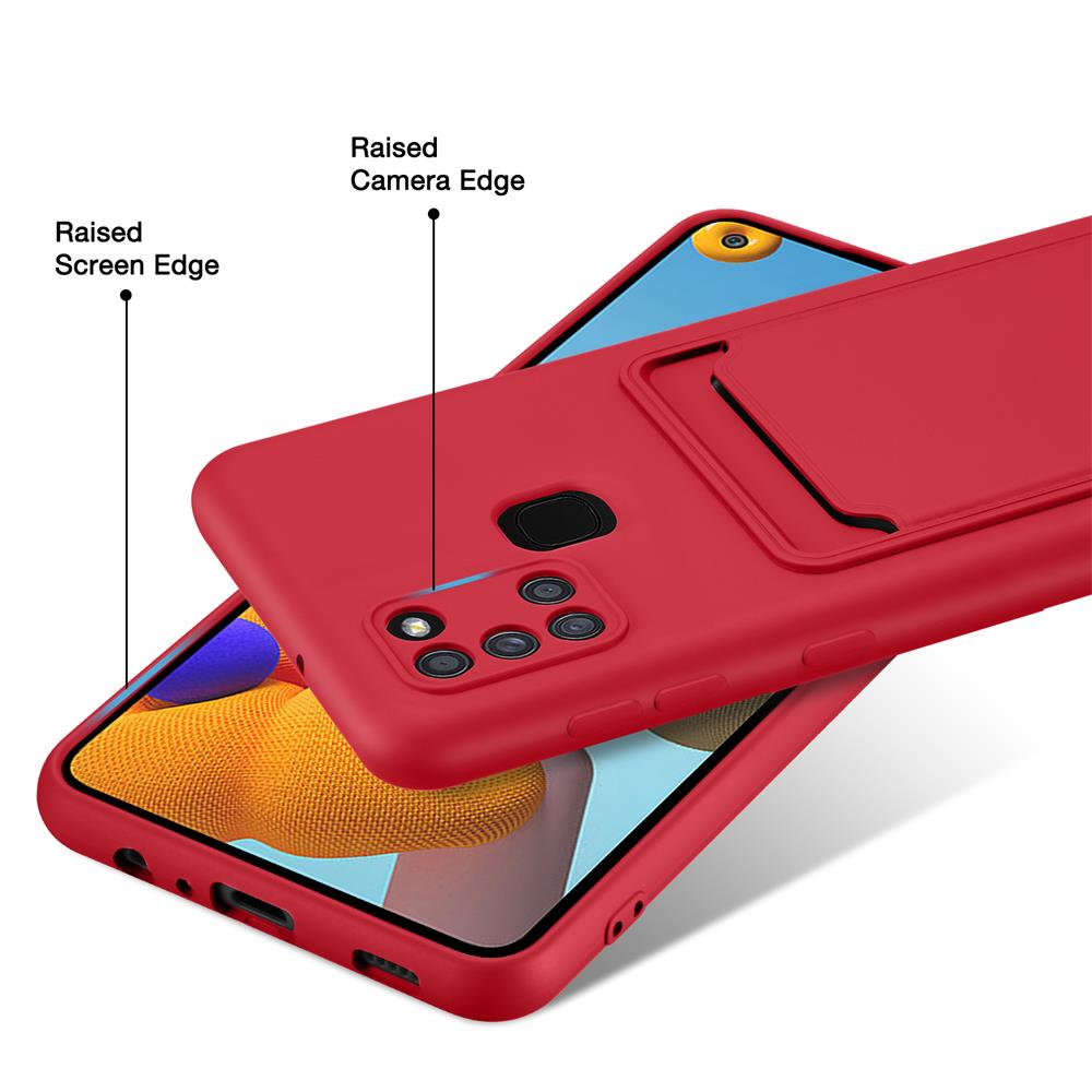 Card Case für Samsung Galaxy A21s in Rot
