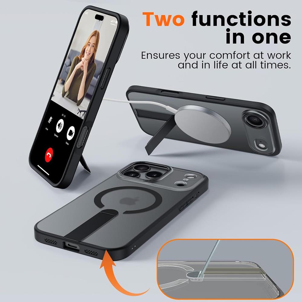 Kickstand TPU für Apple iPhone Air (2025) in Schwarz