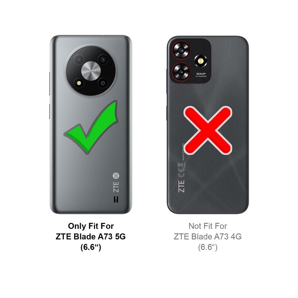 Basic Wallet für ZTE Blade A73 5G in Schwarz