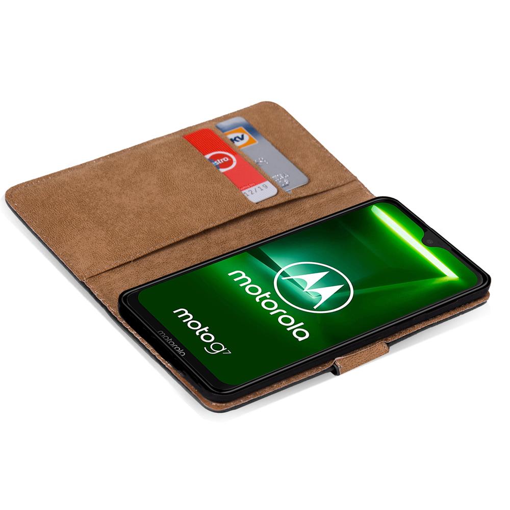 Basic Wallet für Motorola Moto G7 Power in Schwarz