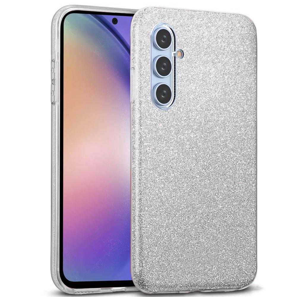 Shiny TPU für Samsung Galaxy A54 5G in Silber