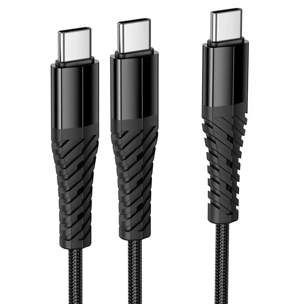 Hoco USB Kabel - X123 2in1 USB-C auf 2x USB-C 1 Meter