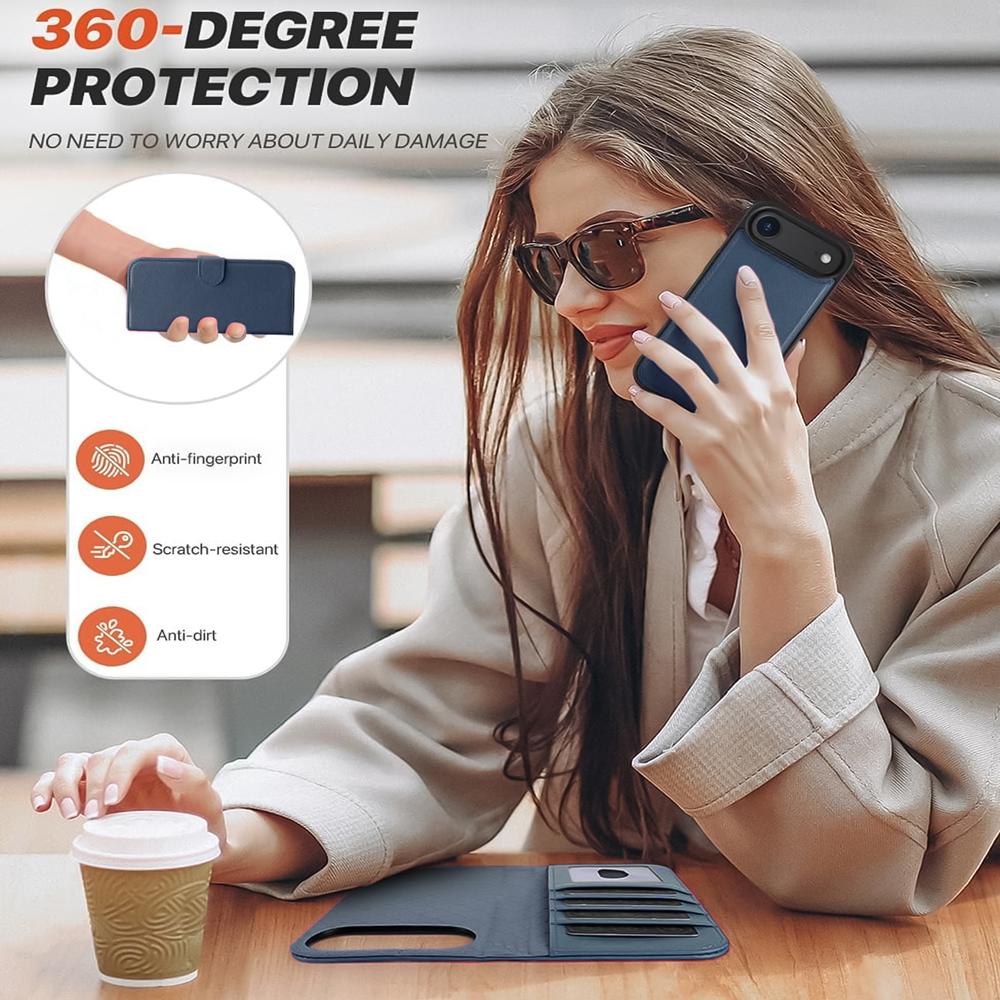 Magnetic Wallet für Apple iPhone Air in Blau