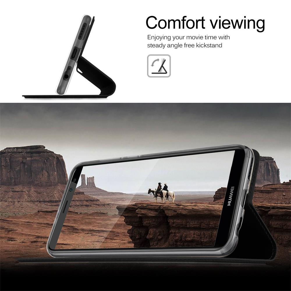 Electroplated Flip für Huawei Mate 10 Lite in Schwarz