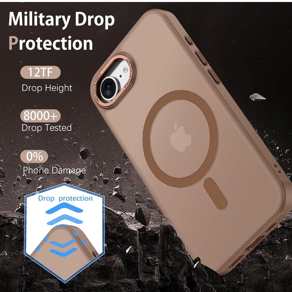 Frame Case für Apple iPhone 16e in Braun