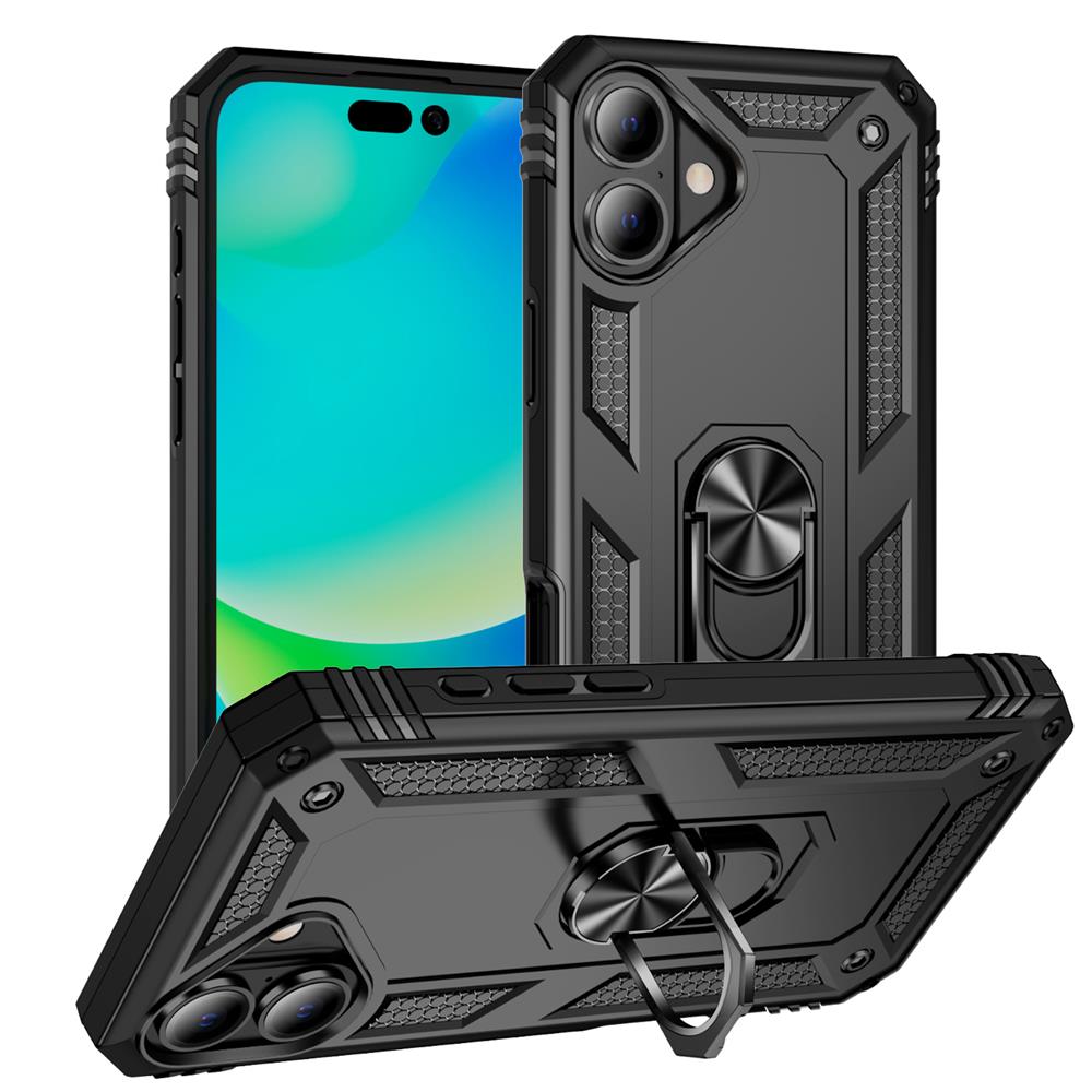 Army Case für Apple iPhone 16 Plus in Schwarz