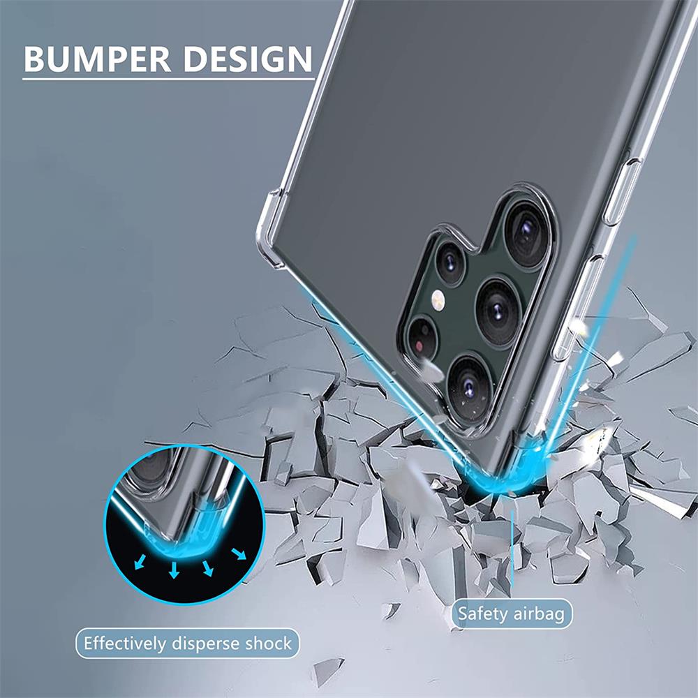 Rugged TPU für Samsung Galaxy S23 Ultra in Transparent