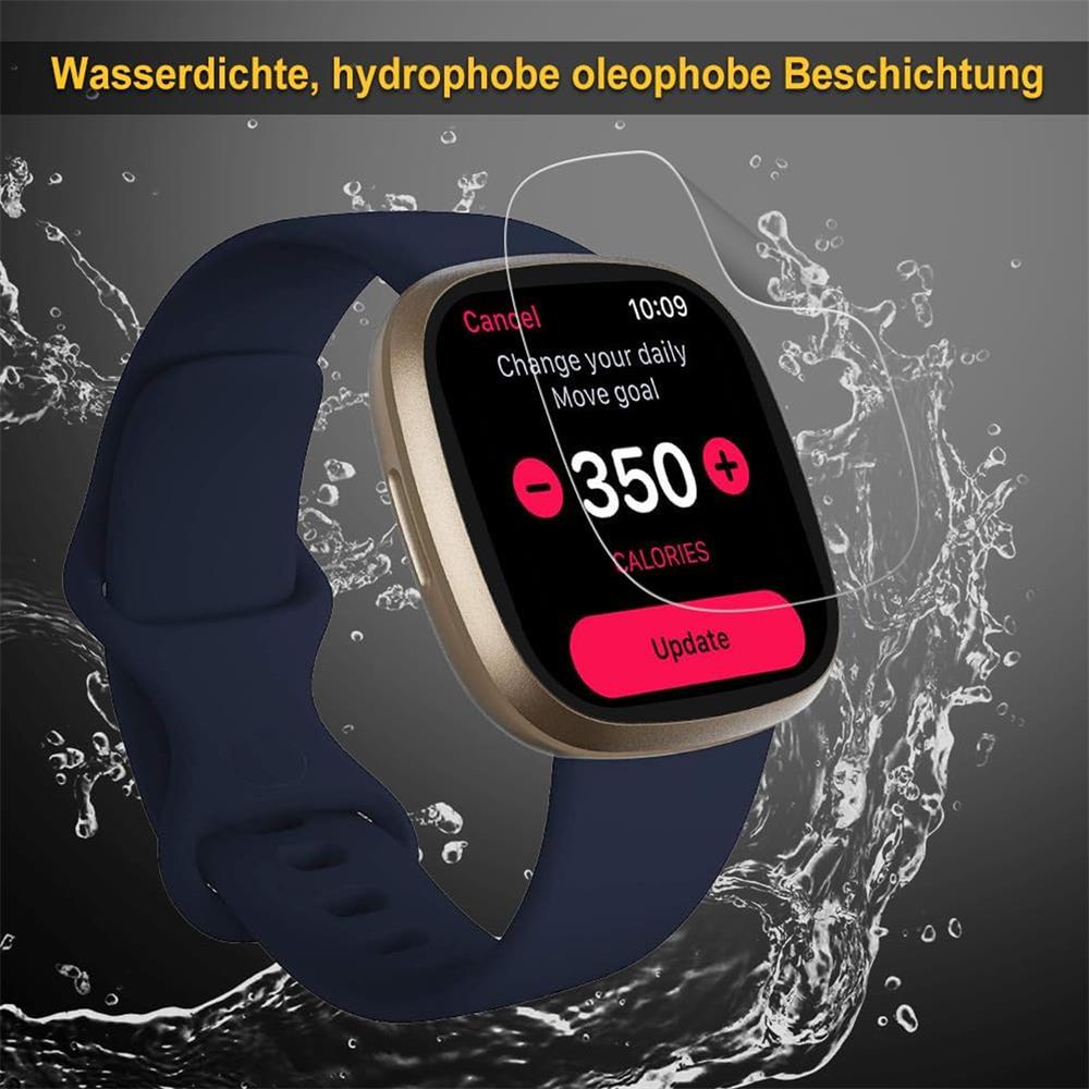 Clear Schutzfolie für Fitbit Versa 3/4 Sense 1/2 6er