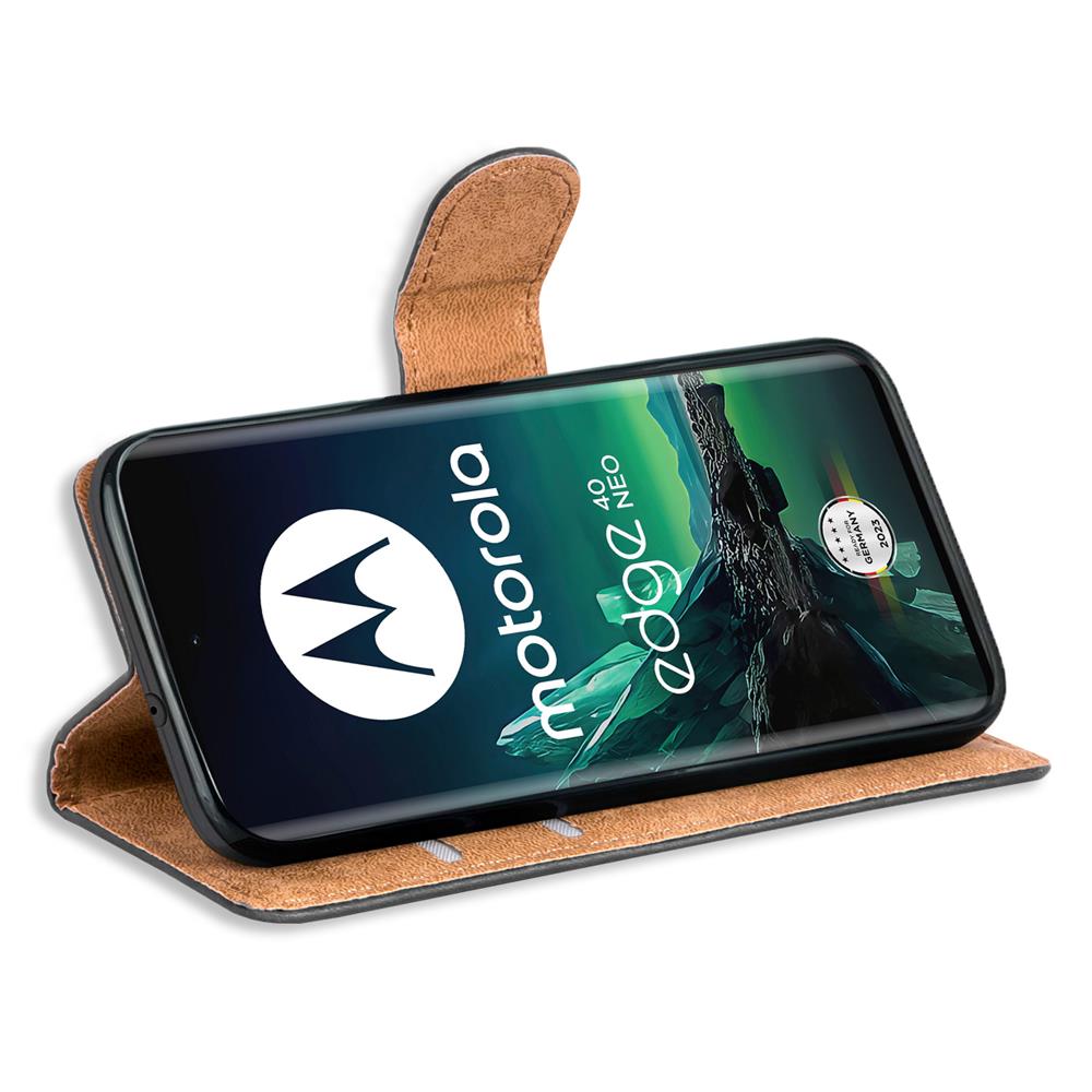 Basic Wallet für Motorola Edge 40 Neo in Schwarz