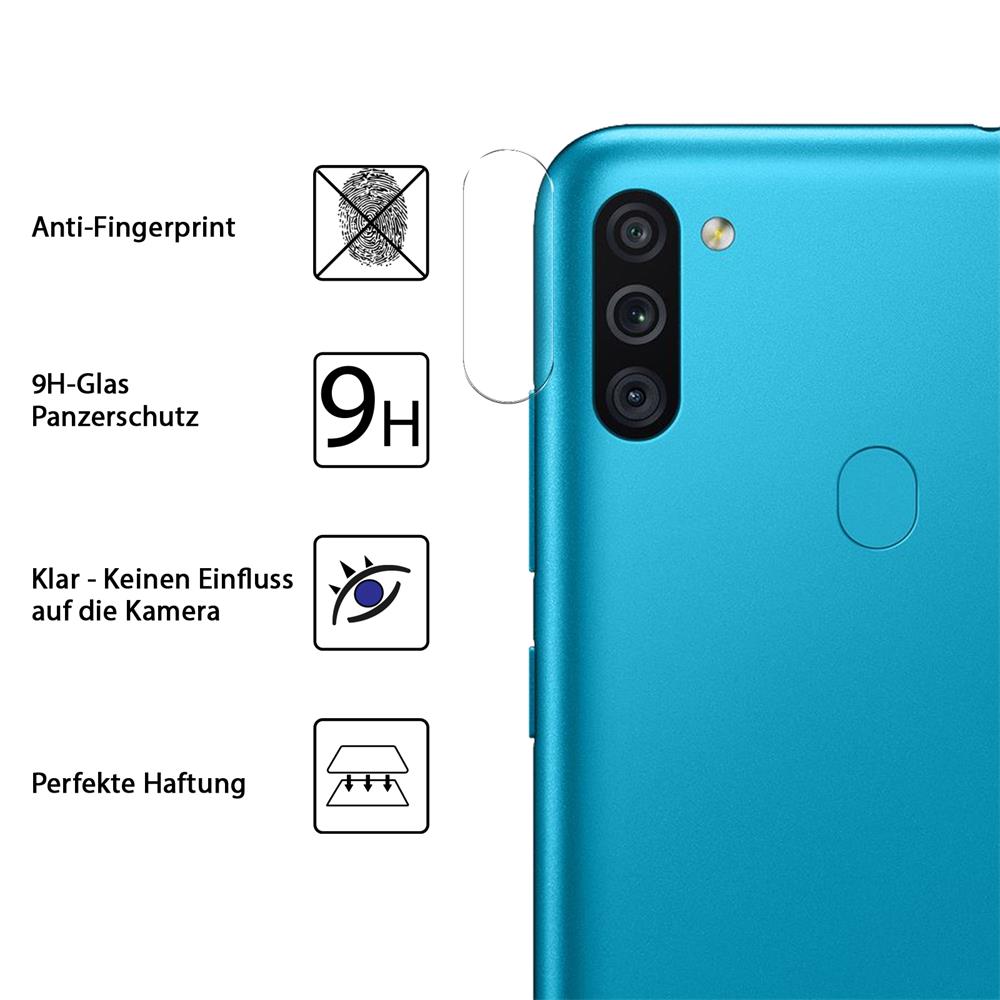 4in1 Glas Set für Samsung Galaxy M11