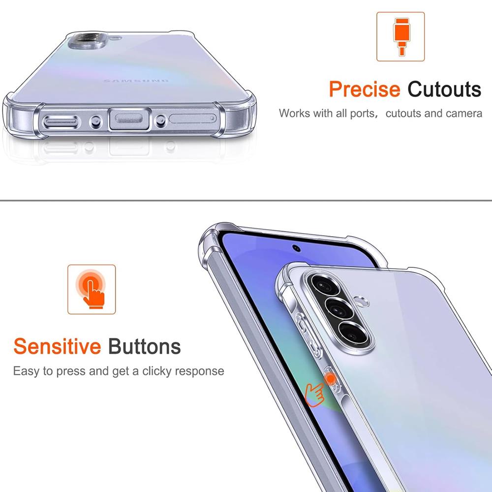 Rugged TPU für Samsung Galaxy A56 5G in Transparent