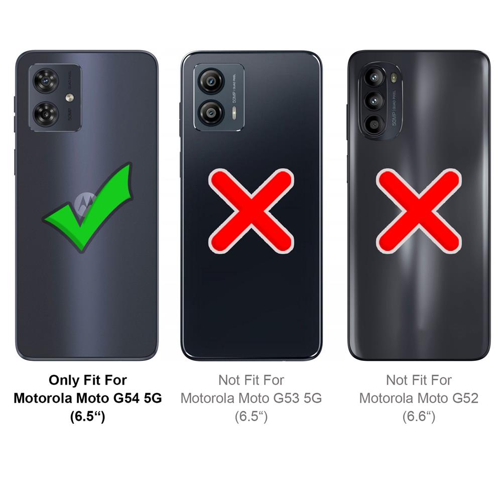 Carbon Brush TPU für Motorola Moto G54 5G in Schwarz