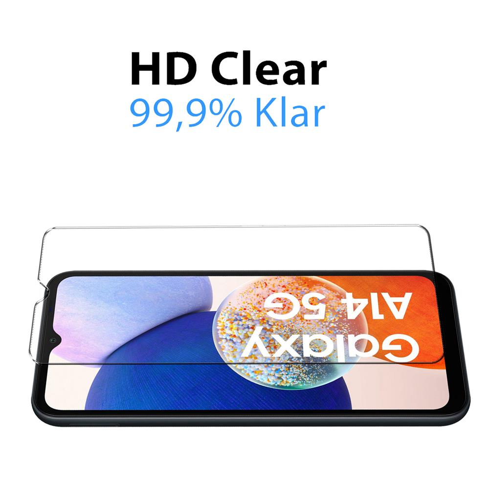 4in1 Glas Set für Samsung Galaxy A14 4G/5G