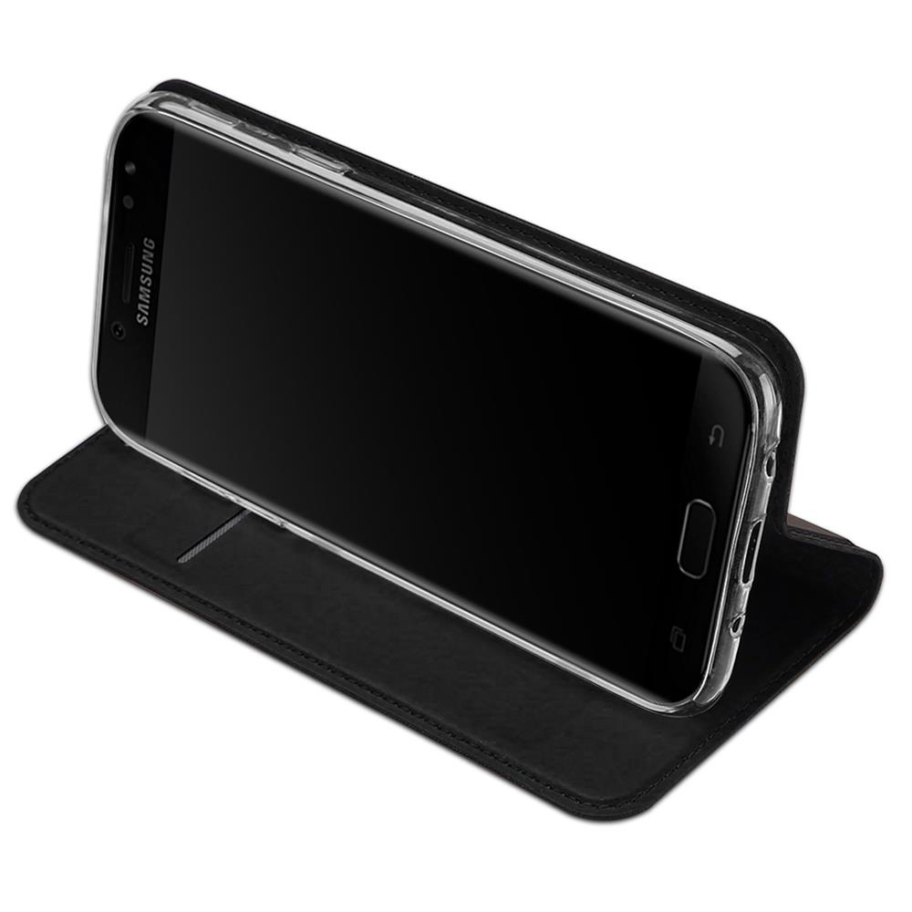 Electroplated Flip für Samsung Galaxy J7 2017 in Schwarz