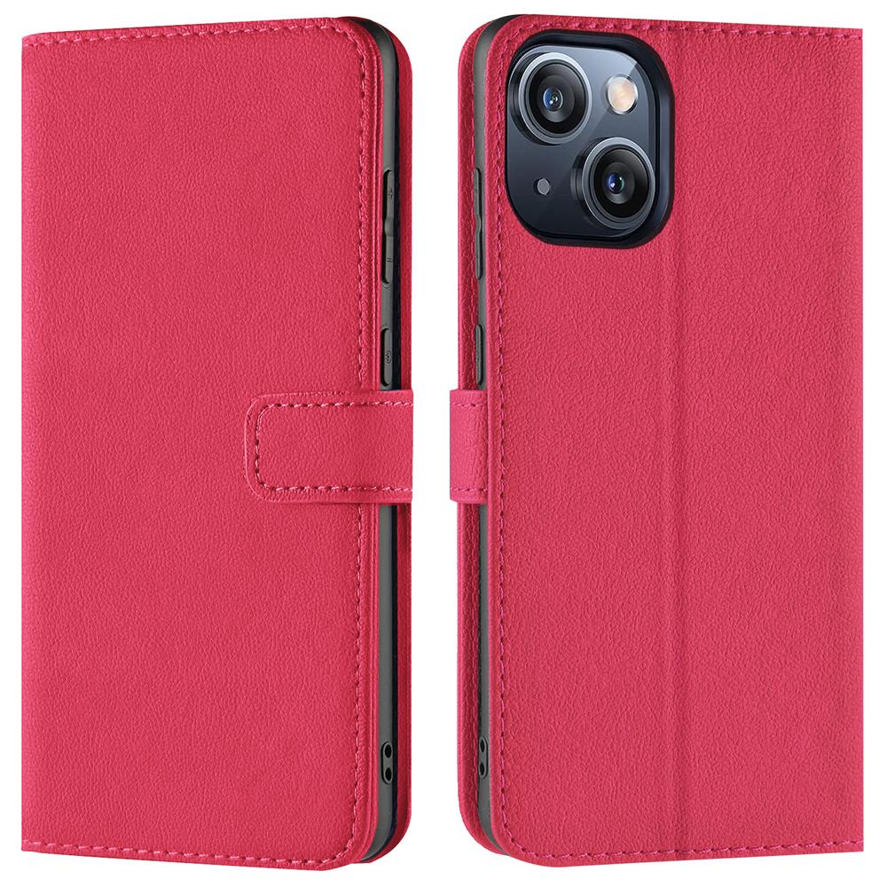 Basic Wallet für Apple iPhone 15 Plus in Pink