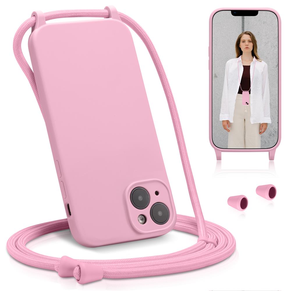 Connect Case Colour inkl. Kette für Apple iPhone 14 in Rosa