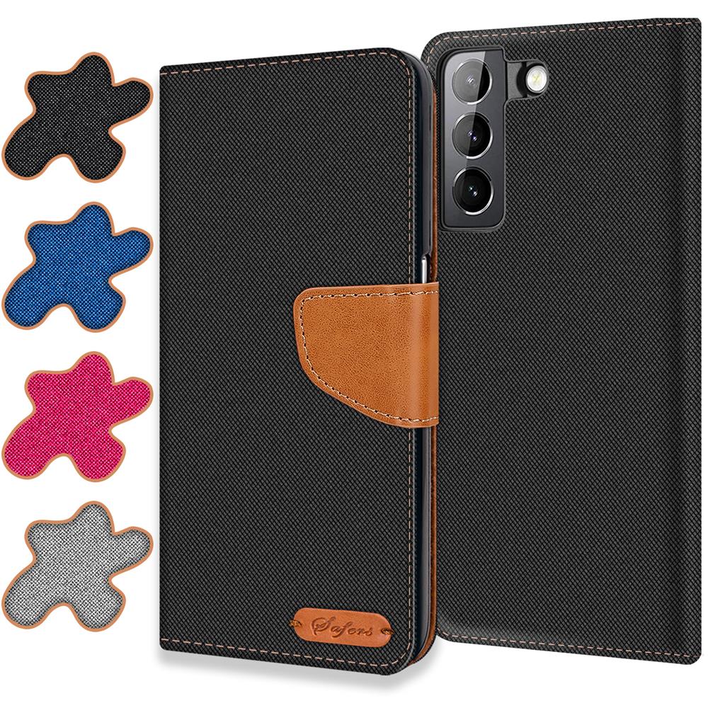 Textil Wallet für Samsung Galaxy S21 FE