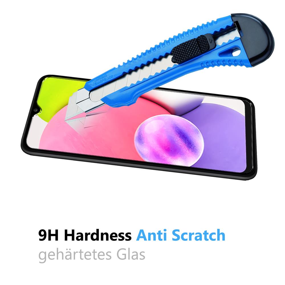4in1 Glas Set für Samsung Galaxy A03s