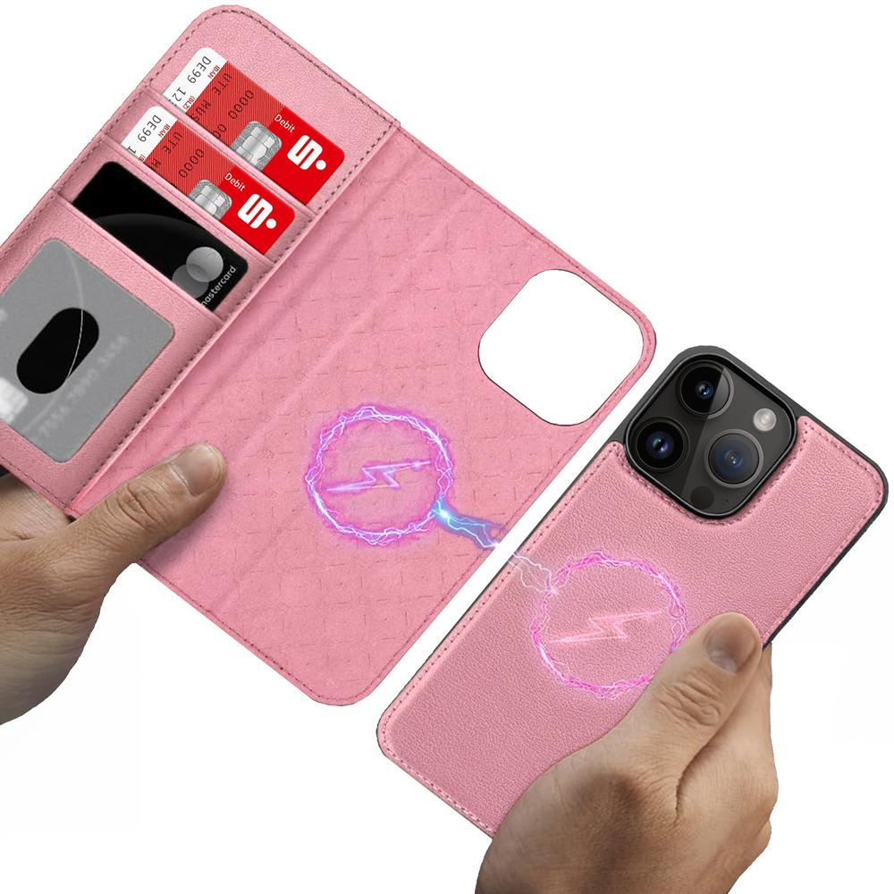 Magnetic Wallet für Apple iPhone 16 Pro Max in Rosegold