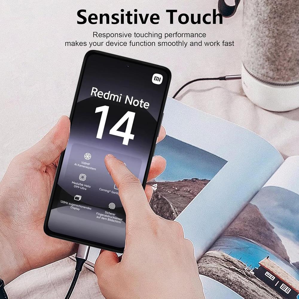 4in1 Glas Set für Xiaomi Redmi Note 14 (4G)