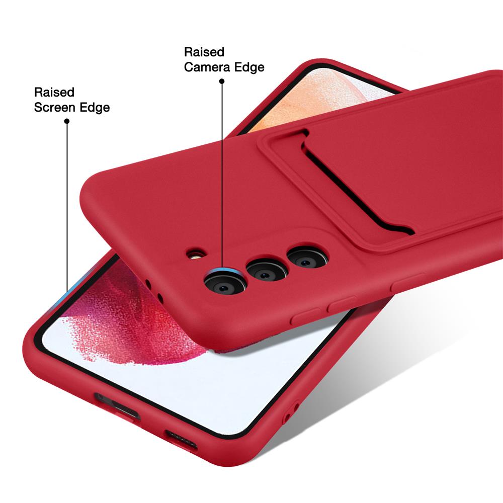 Card Case für Samsung Galaxy S21 Plus in Rot