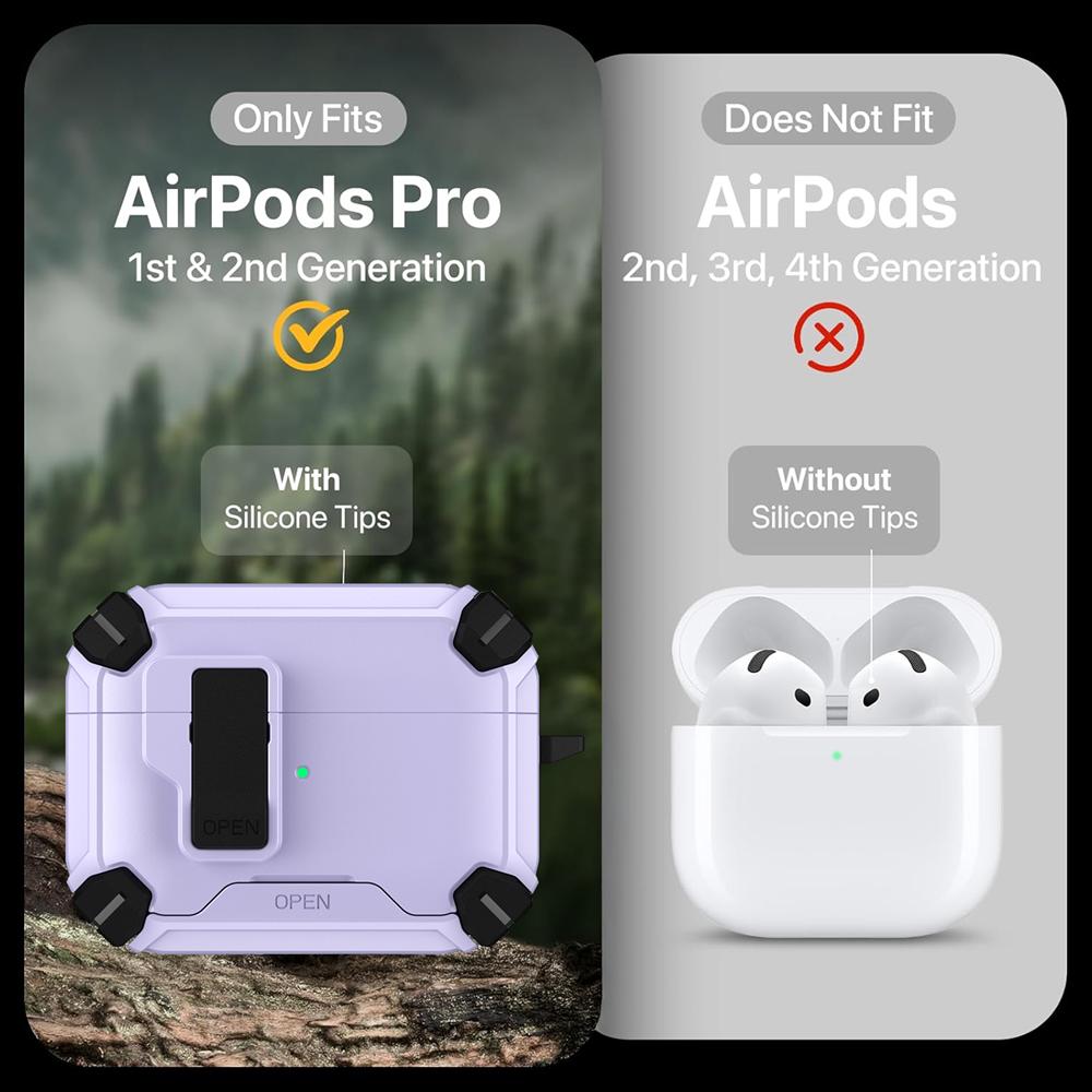 AirPods Defender für AirPods Pro / Pro 2 in Lila