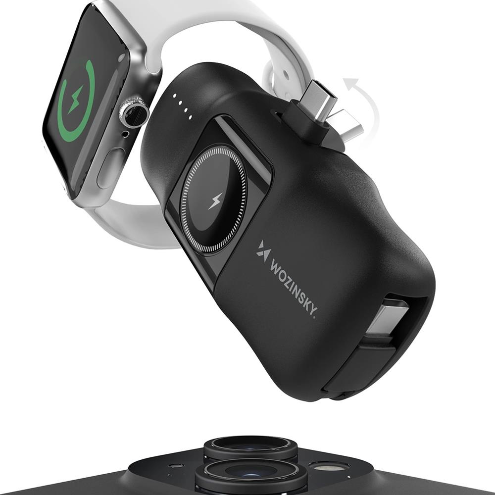 Power Bank - Wozinsky - Apple Watch WF16-YC - 5000 in Schwarz