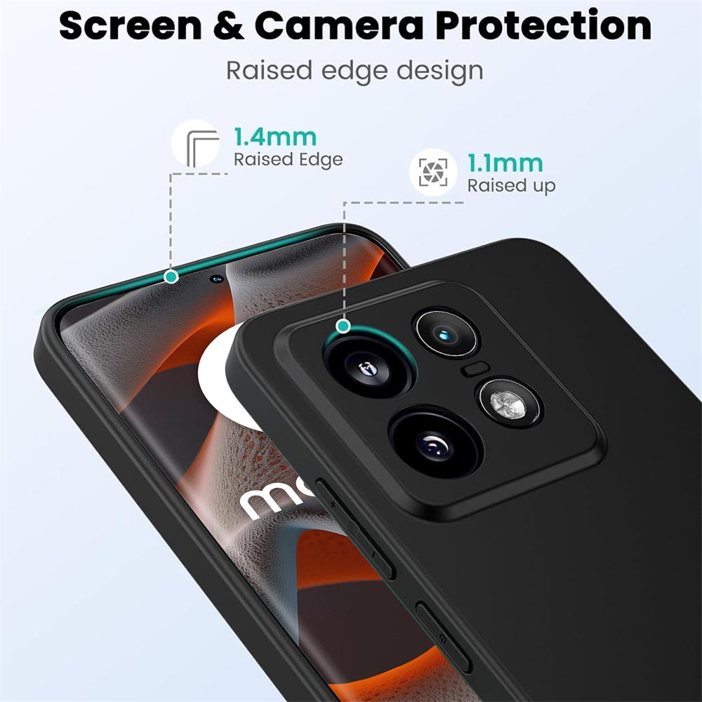 Classic TPU für Motorola Edge 50 Pro in Schwarz