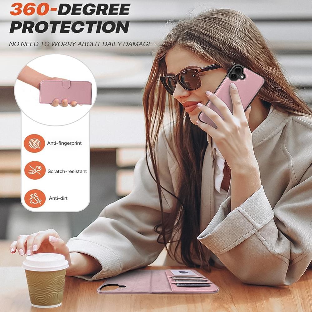 Magnetic Wallet für Apple iPhone 17 in Rosegold