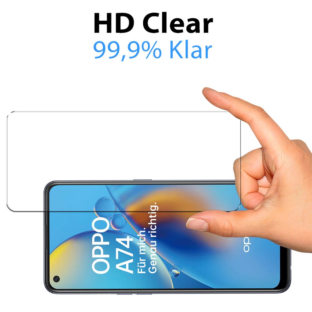 4in1 Glas Set für OPPO A74 4G