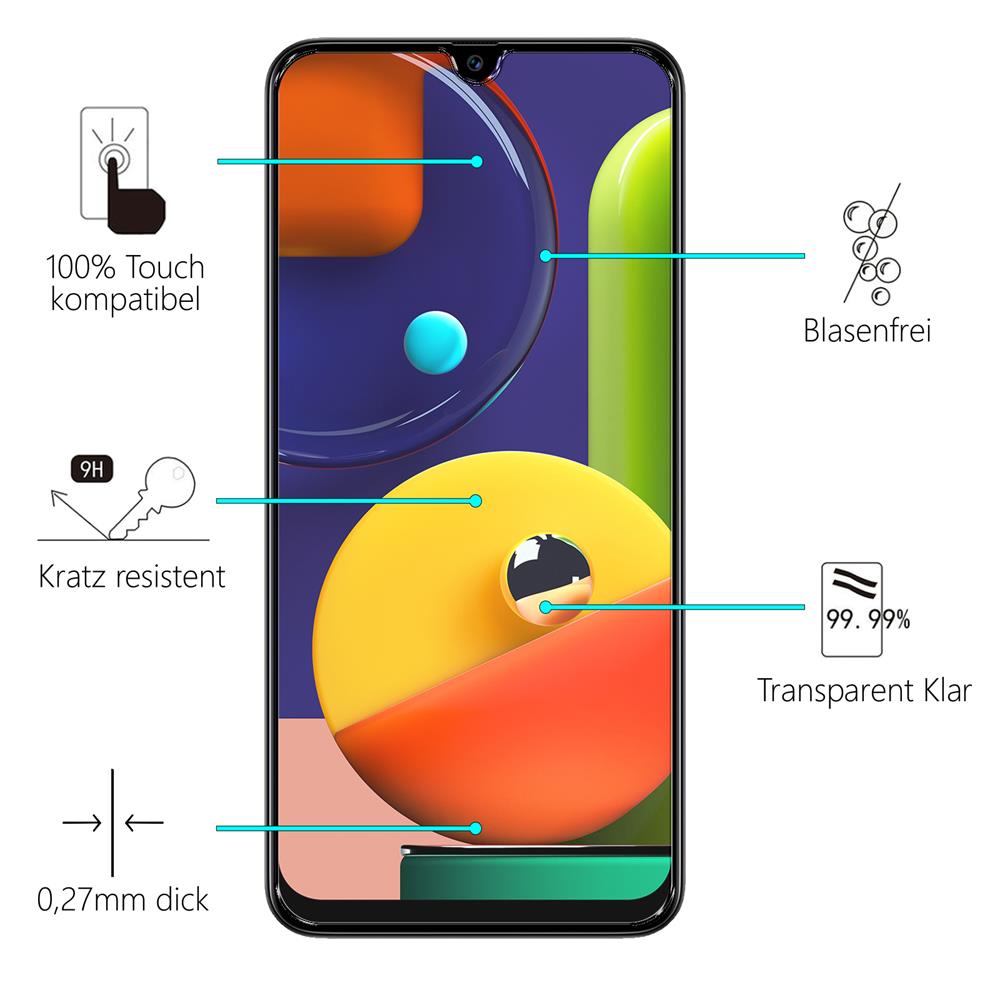 Glas 2in1 für Samsung Galaxy A70 / A70s