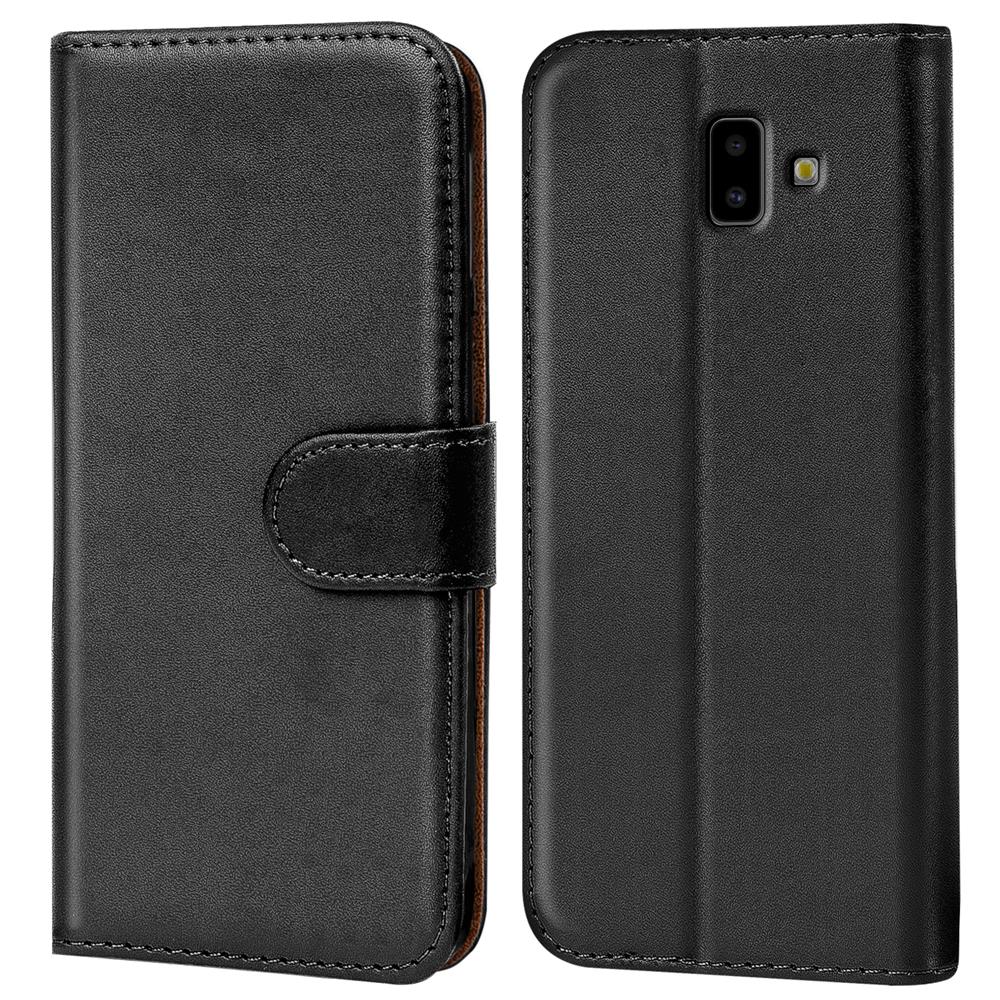 Basic Wallet für Samsung Galaxy J6 Plus in Schwarz