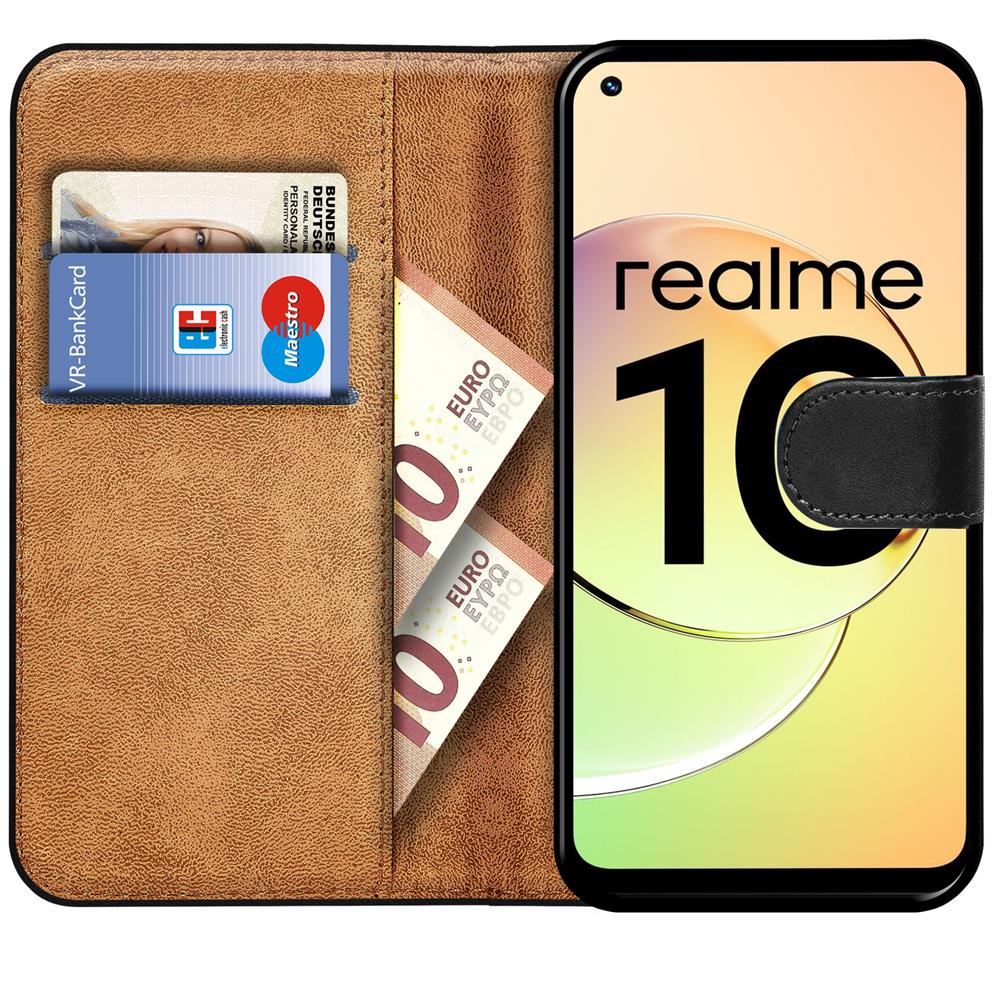 Basic Wallet für Realme 10 4G in Schwarz