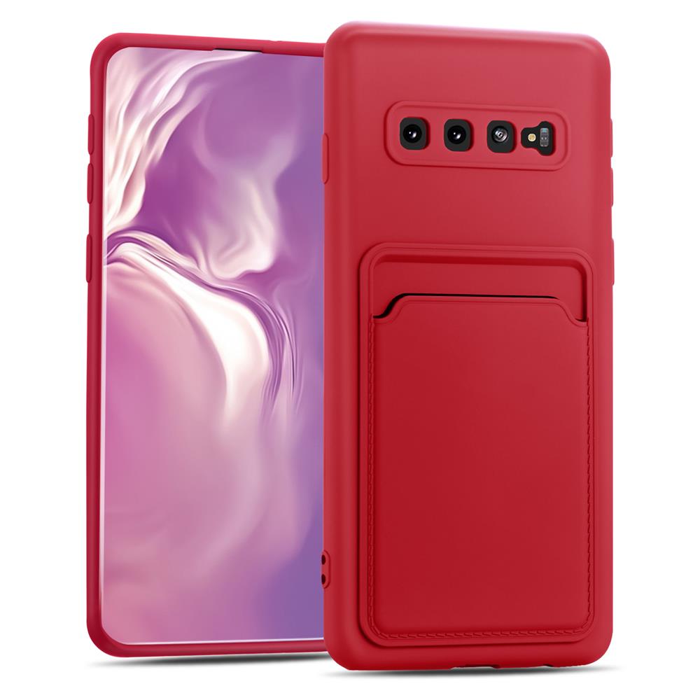 Card Case für Samsung Galaxy S10 Plus in Rot