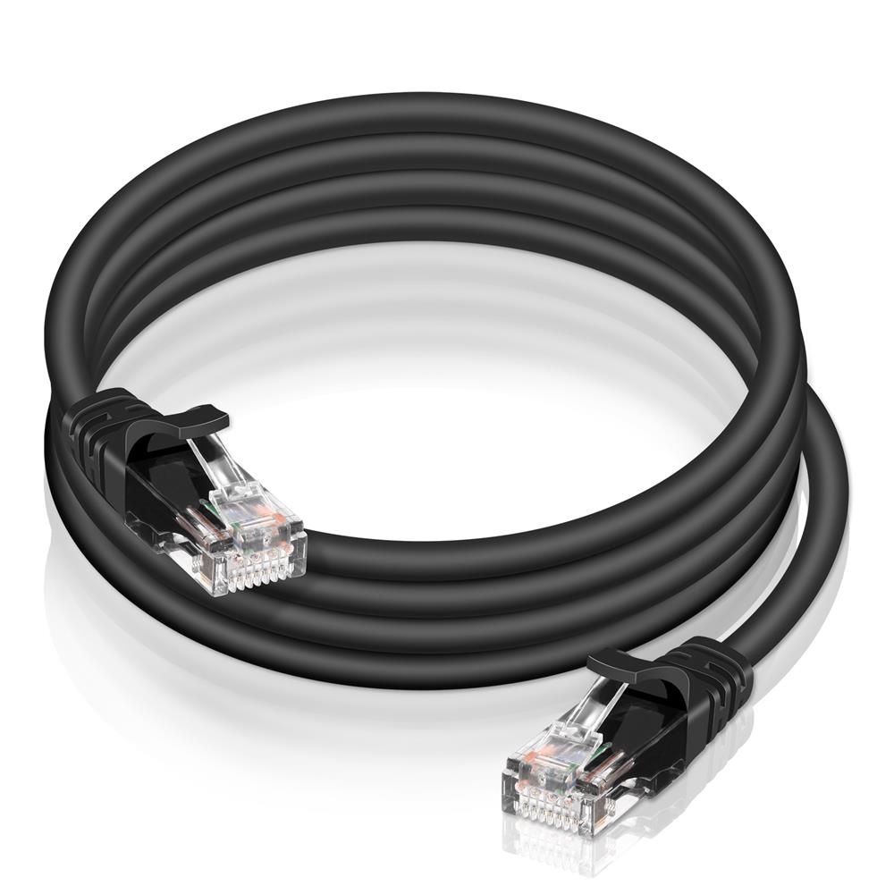 Patch RUND Kabel Cat6 - PC-600A - 8M in Schwarz