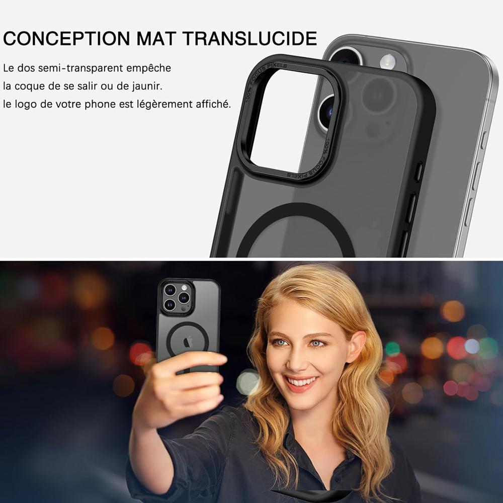 Frame Case für Apple iPhone 16 Pro Max in Schwarz