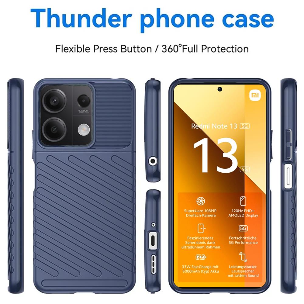 Thunder Case für Xiaomi Redmi Note 13 5G in Blau