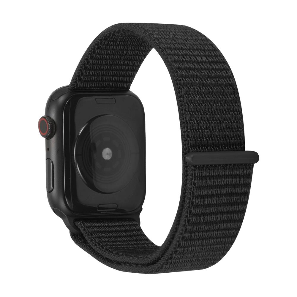 Fitnessarmband Nylon für Apple Watch 1-9 - 42/44/45 in Schwarz