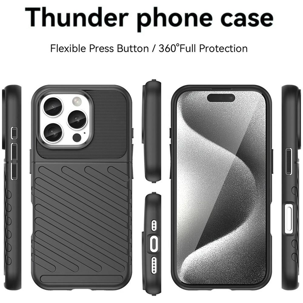 Thunder Case für Apple iPhone 16 Pro Max in Schwarz