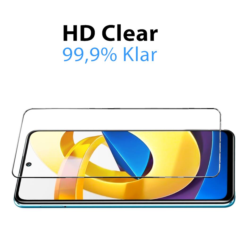 4in1 Glas Set für Xiaomi Poco M4 Pro 5G