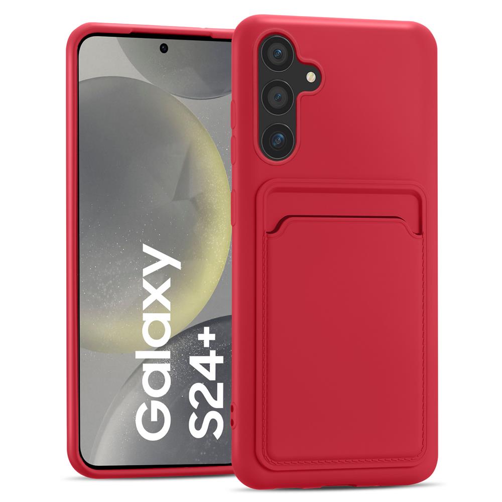 Card Case für Samsung Galaxy S24 Plus in Rot